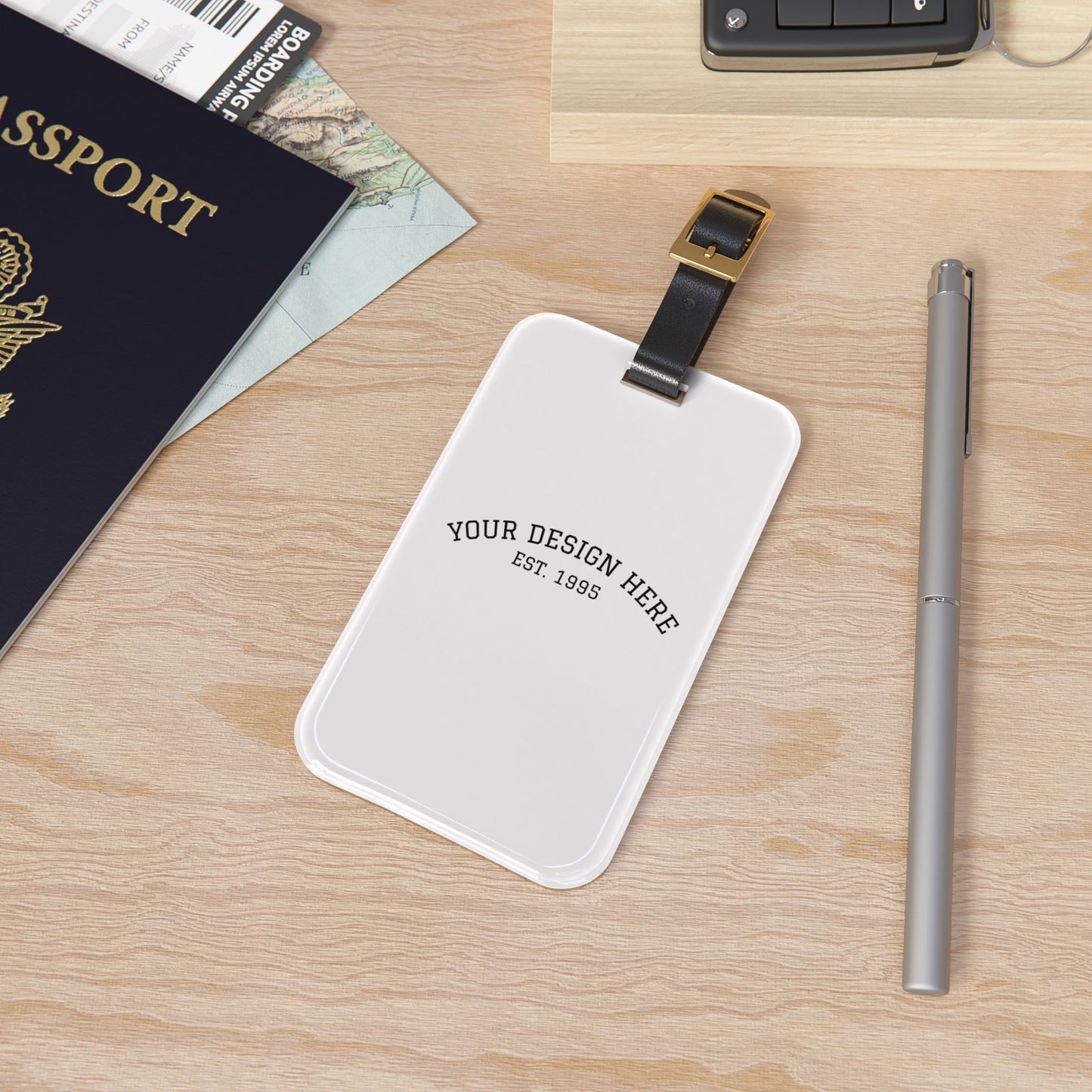 Tagify Custom Luggage Tag – Personalized Travel ID with Leather Strap