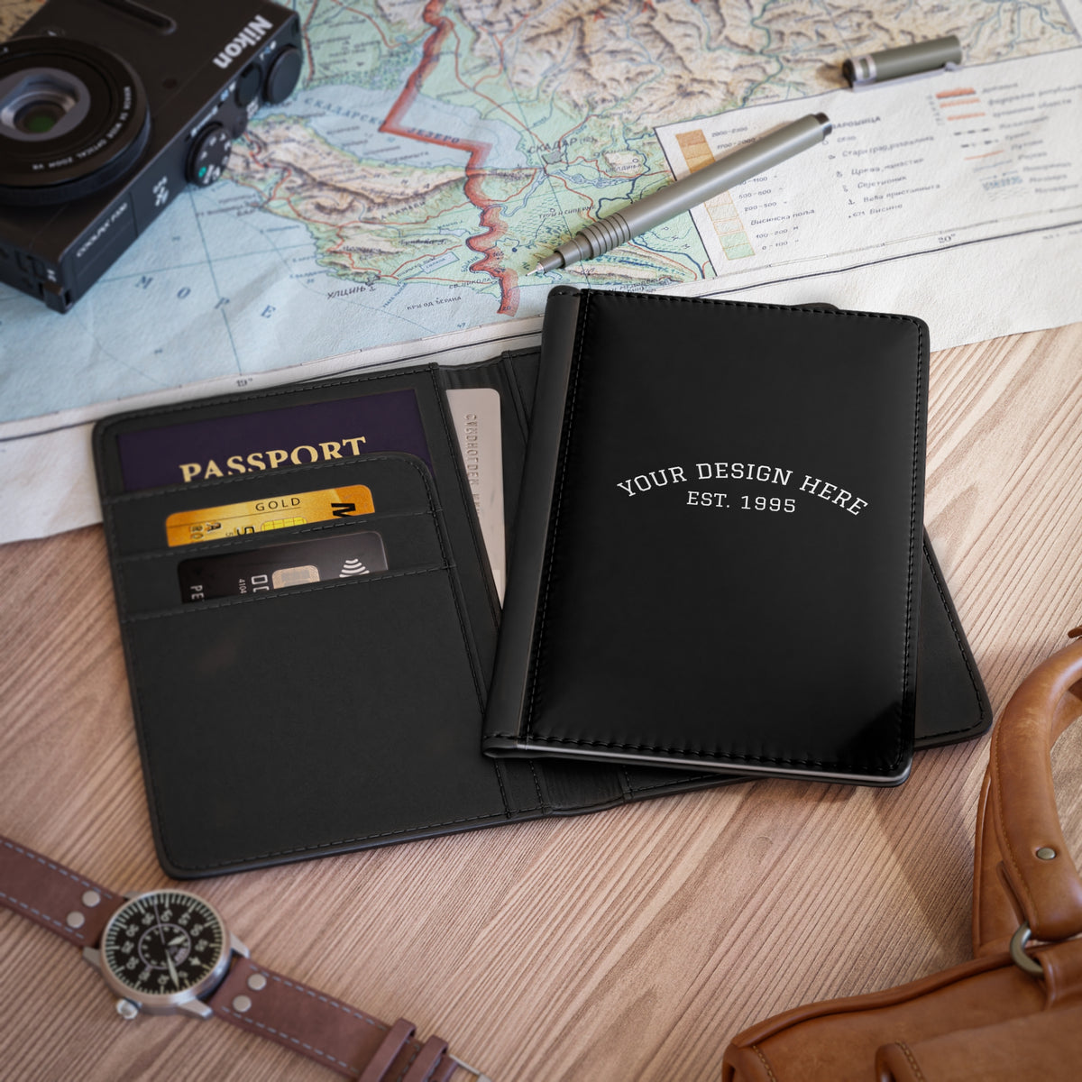 Tagify Personalized Passport Holder